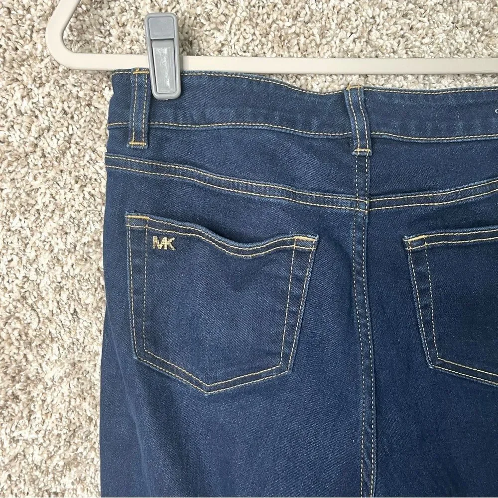Michael Kors Jeans Women’s‎ 2 Selma Straight Button Fly Dark Wash Denim